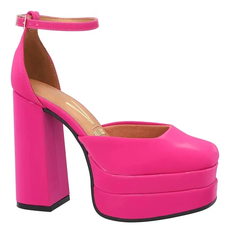MAXI PLATAFORMA ECO CUERO ROSADO - 2