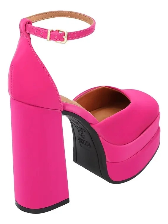 MAXI PLATAFORMA ECO CUERO ROSADO - 5