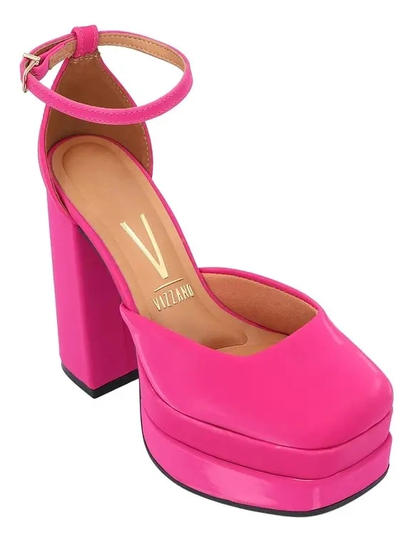 MAXI PLATAFORMA ECO CUERO ROSADO - 6