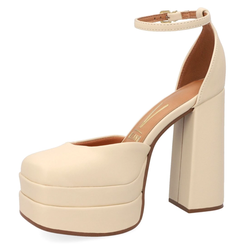 MAXI PLATAFORMA VIZZANO ECO CUERO CREMA - 4