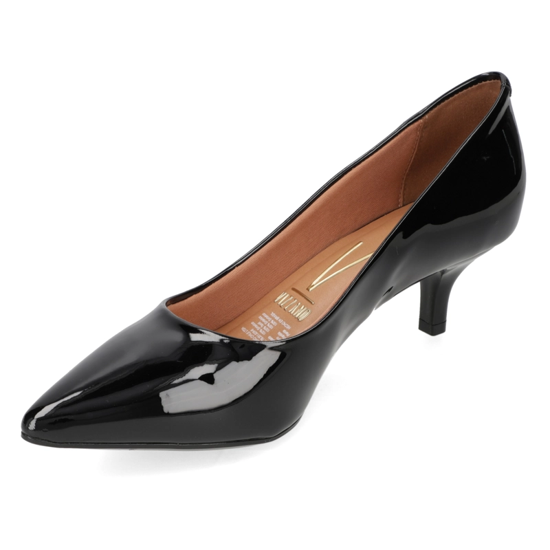 ZAPATO MUJER TACO AGUJA STILETTO EFECTO CHAROL NEGRO VIZZANO - 3
