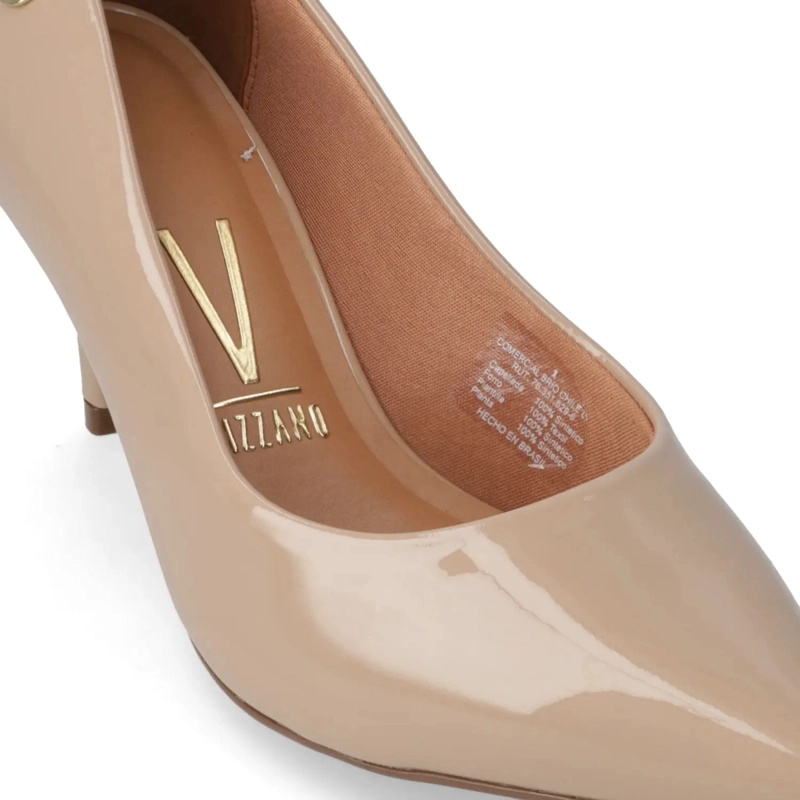 ZAPATO DE MUJER TACO AGUJA STILETTO BEIGE 1185-7 - VIZZANO - 4