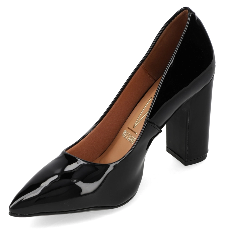 TACONES VIZZANO MUJER TACO ANCHO 10 CM CHAROL NEGRO - 3