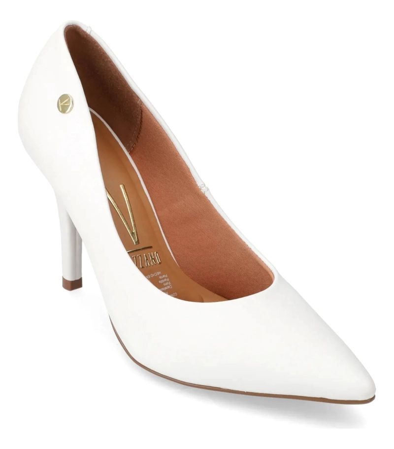 ZAPATO MUJER TACO AGUJA STILETTO BLANCO 1184-1 - VIZZANO - 1