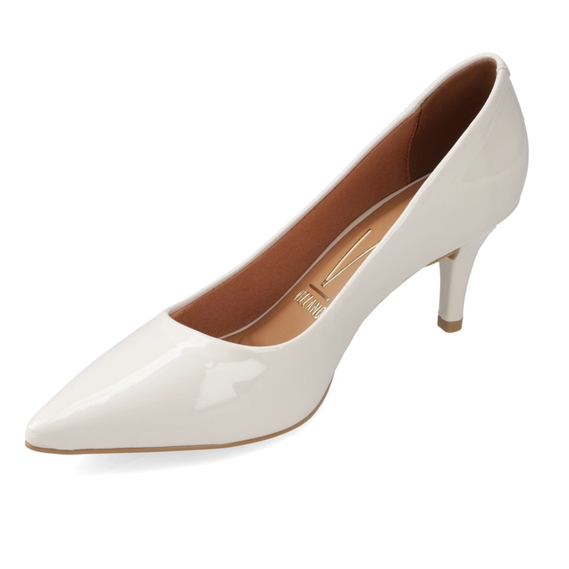 ZAPATO MUJER TACO AGUJA STILETTO CHAROL BLANCO  VIZZANO - 3