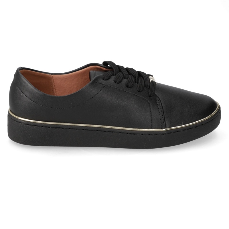 ZAPATILLA VIZZANO MUJER CASUAL ECO CUERO NEGRO - 1