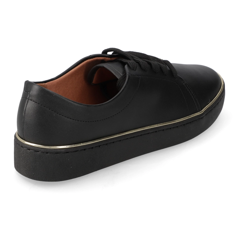 ZAPATILLA VIZZANO MUJER CASUAL ECO CUERO NEGRO - 4