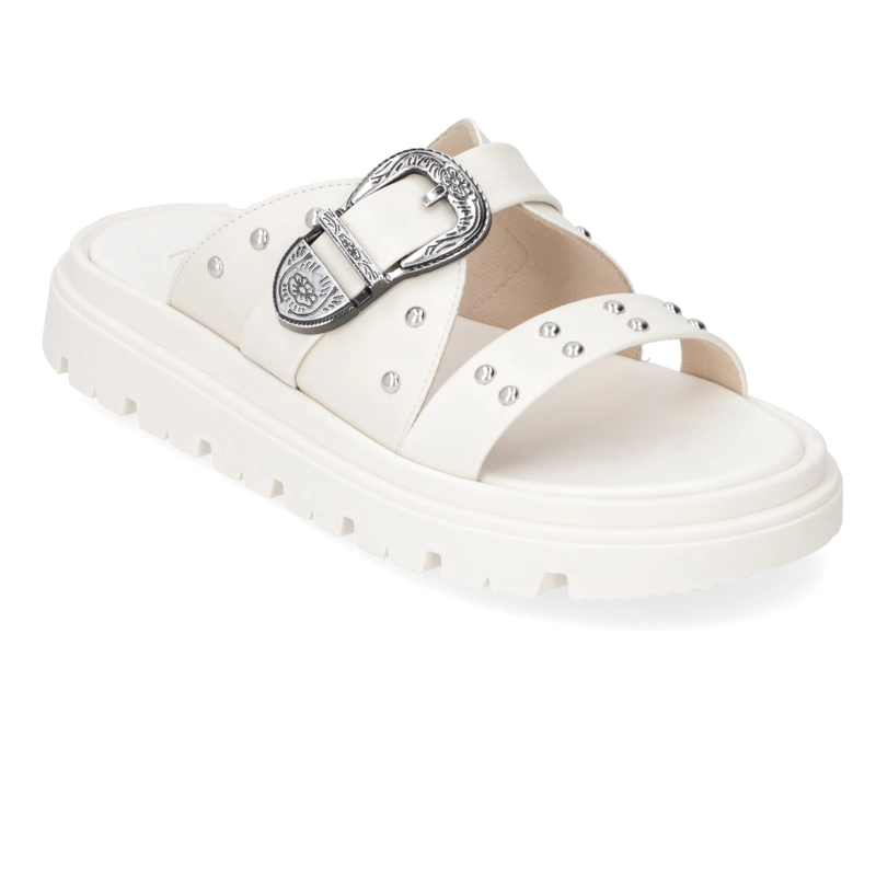 SANDALIA MUJER MOLECA BLANCA CON HEBILLA - 2