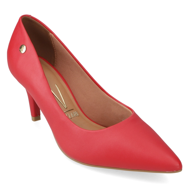 STILETTO MUJER TACO AGUJA MEDIO ROJO VIZZANO ECOCUERO - 1