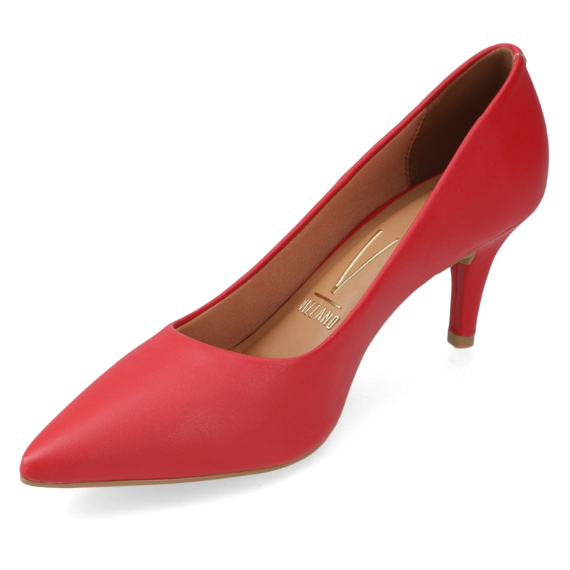 STILETTO MUJER TACO AGUJA MEDIO ROJO VIZZANO ECOCUERO - 3