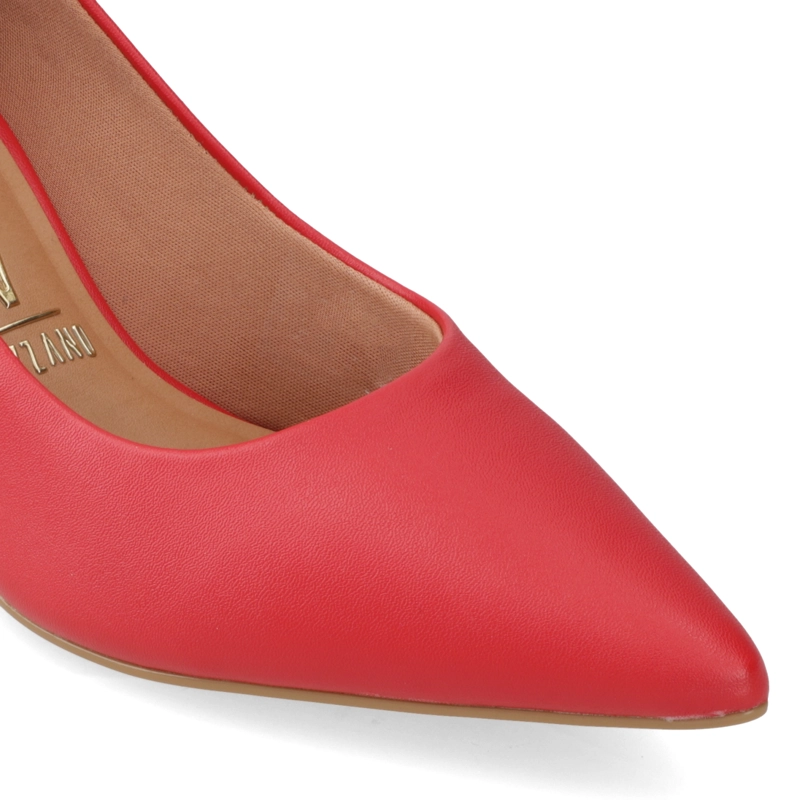 STILETTO MUJER TACO AGUJA MEDIO ROJO VIZZANO ECOCUERO - 6
