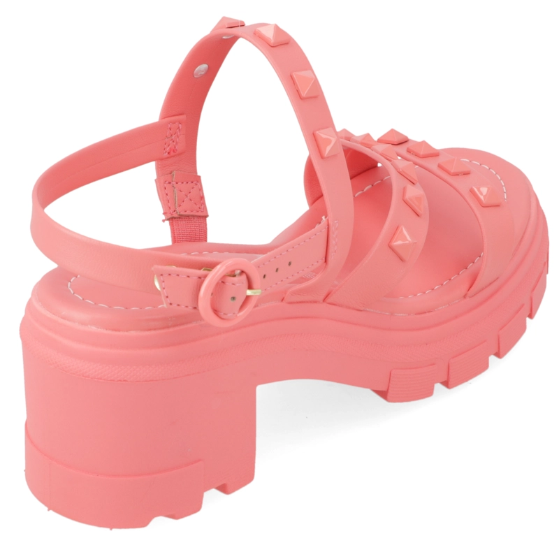 SANDALIA TACO MUJER MOLECA CORAL - 5