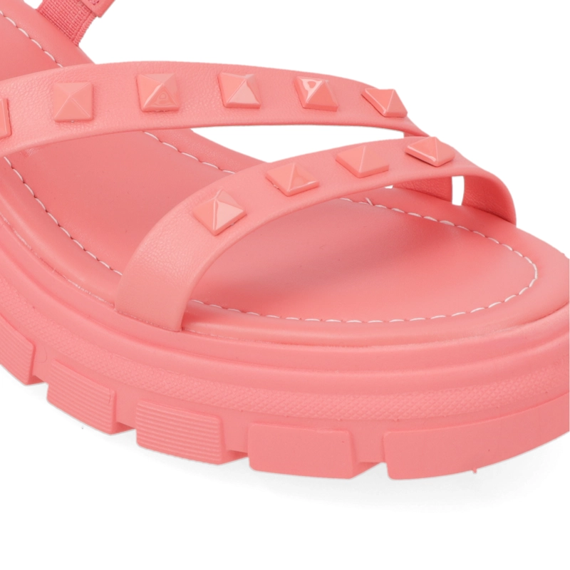 SANDALIA TACO MUJER MOLECA CORAL - 6