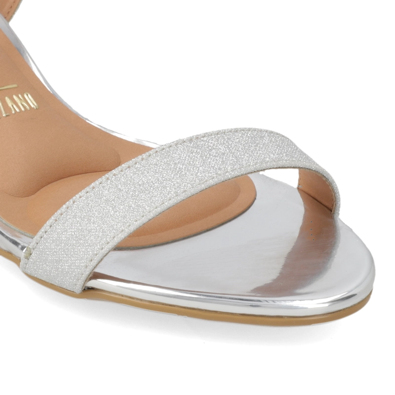 SANDALIA FIESTA TACO ANCHO PLATEADO VIZZANO MUJER - 6