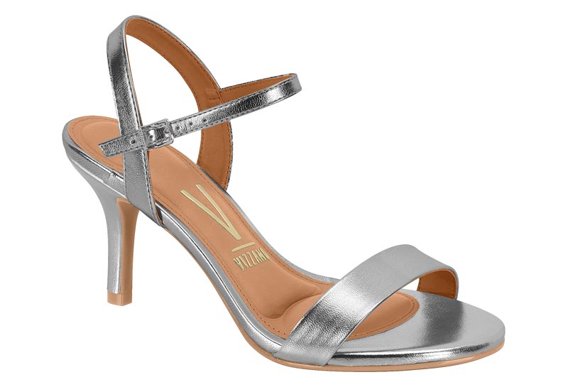 SANDALIA TACO MUJER VIZZANO PLATEADO - 7