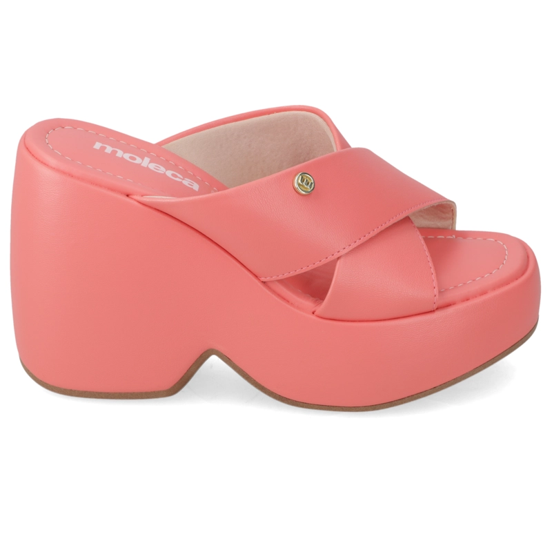 SANDALIA TACO MUJER MOLECA CORAL - 2