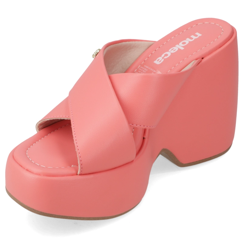 SANDALIA TACO MUJER MOLECA CORAL - 3
