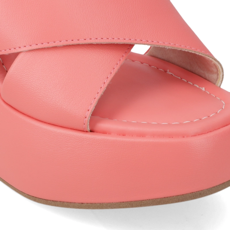 SANDALIA TACO MUJER MOLECA CORAL - 6