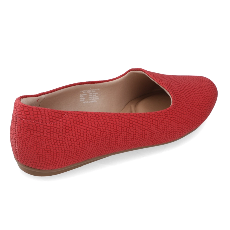 BALLERINAS ROJO BEIRA RIO - 5