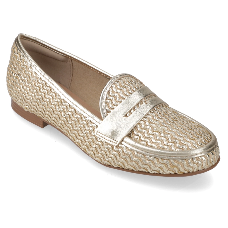MOCASINES DORADO BEIRA RIO - 1