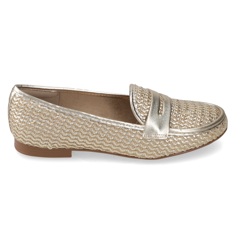 MOCASINES DORADO BEIRA RIO - 2