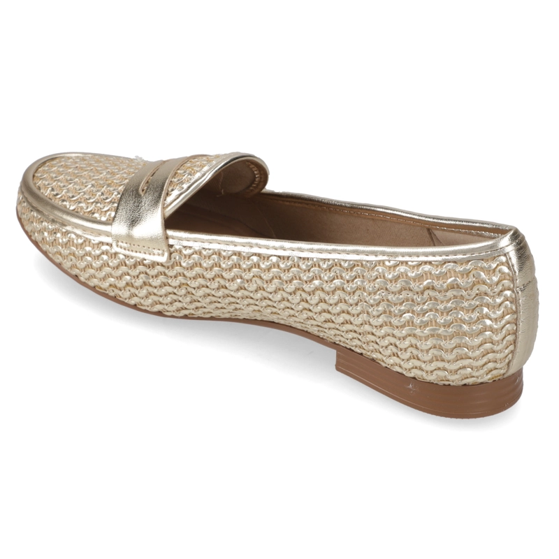 MOCASINES DORADO BEIRA RIO - 4