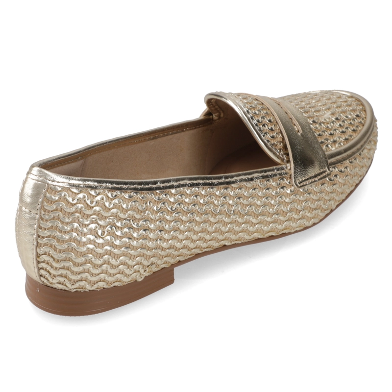 MOCASINES DORADO BEIRA RIO - 5