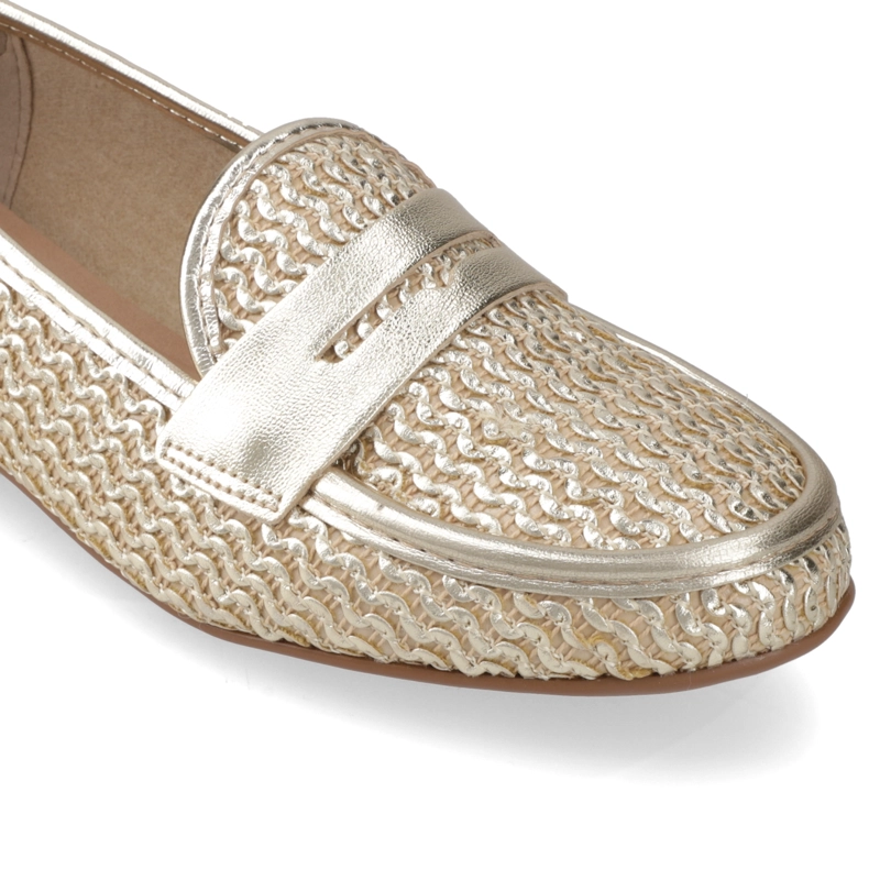 MOCASINES DORADO BEIRA RIO - 6