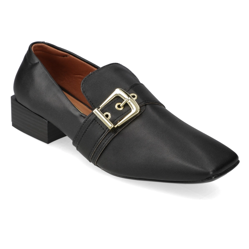 MOCASIN MUJER HEBILLA VIZZANO NEGRO - 1