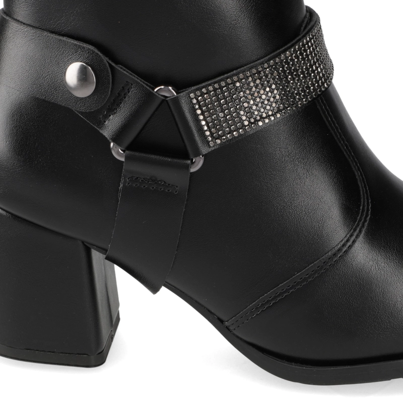 BOTIN TACO ANCHO NEGRO MODARE 15745 - 6