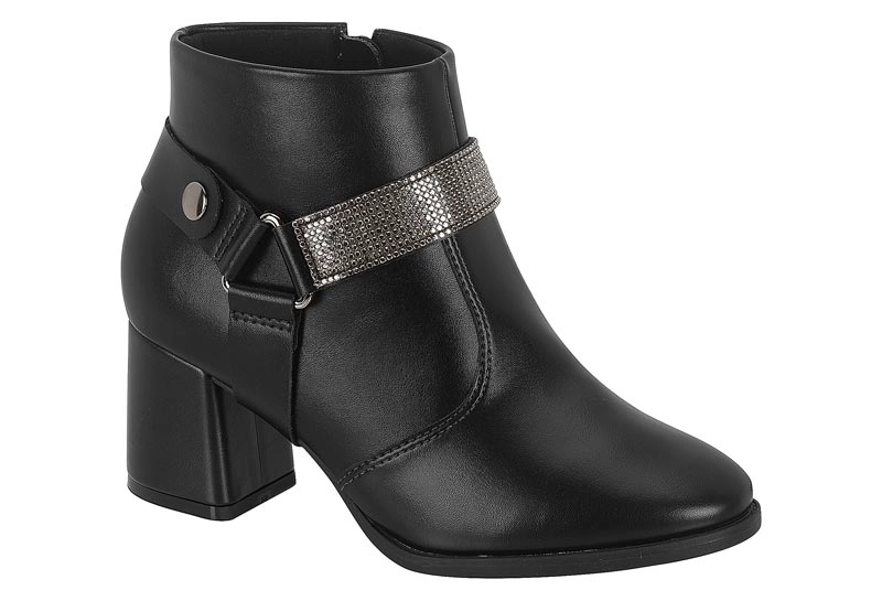 BOTIN TACO ANCHO NEGRO MODARE 15745 - 7