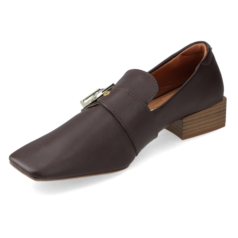 MOCASINES CHOCOLATE CON DETALLE DE HEBILLA VIZZANO - 3