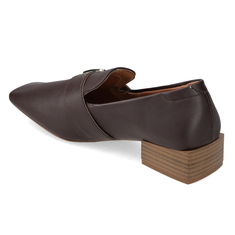 MOCASINES CHOCOLATE CON DETALLE DE HEBILLA VIZZANO - 4