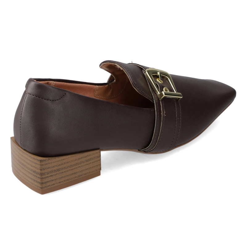 MOCASINES CHOCOLATE CON DETALLE DE HEBILLA VIZZANO - 5