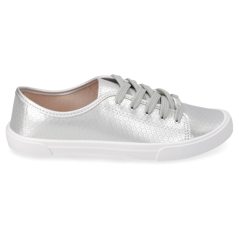 ZAPATILLA CASUAL PLATEADO MOLECA - 2