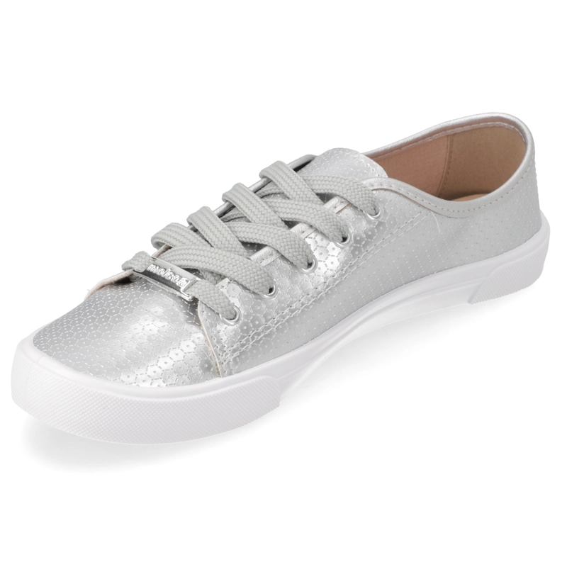 ZAPATILLA CASUAL PLATEADO MOLECA - 3