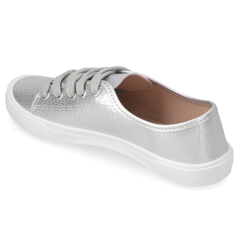 ZAPATILLA CASUAL PLATEADO MOLECA - 4