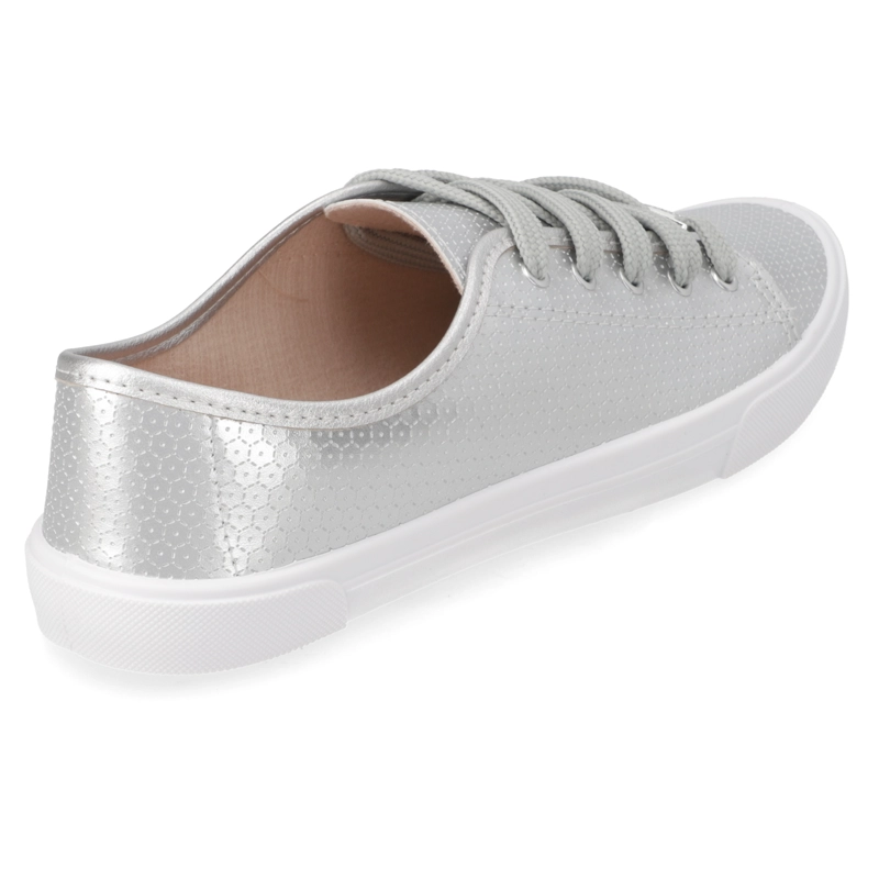 ZAPATILLA CASUAL PLATEADO MOLECA - 5