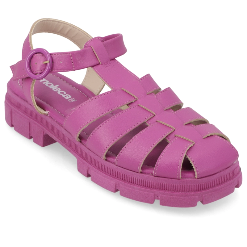 SANDALIA PLANA MUJER MOLECA MORADO - 1