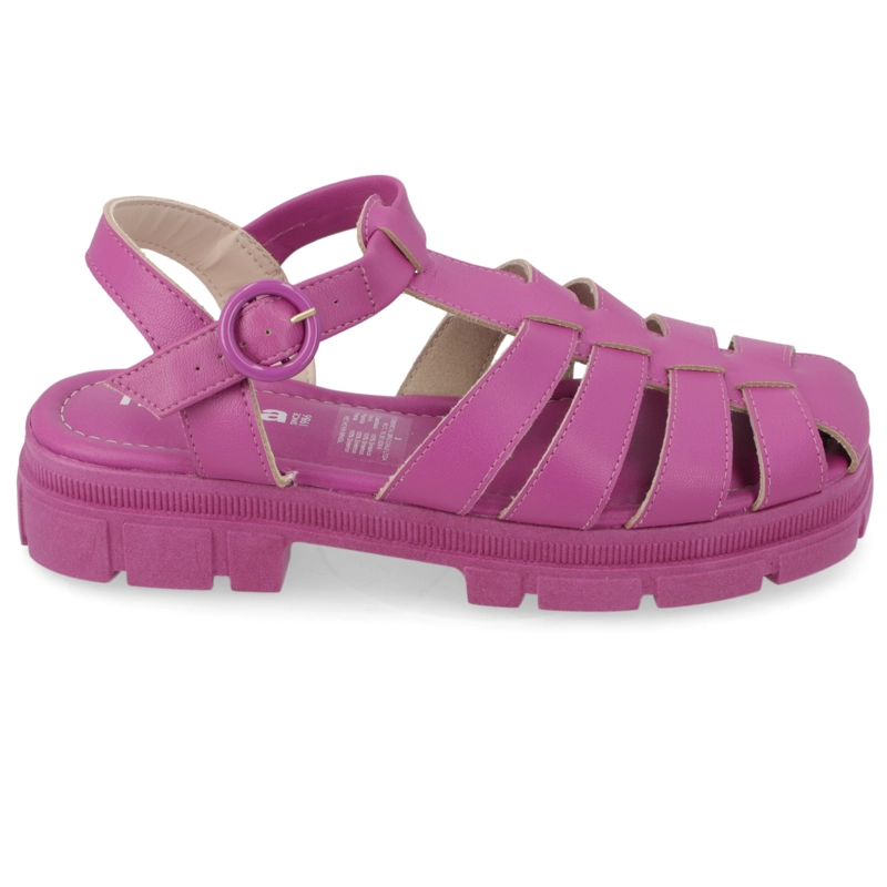 SANDALIA PLANA MUJER MOLECA MORADO - 2