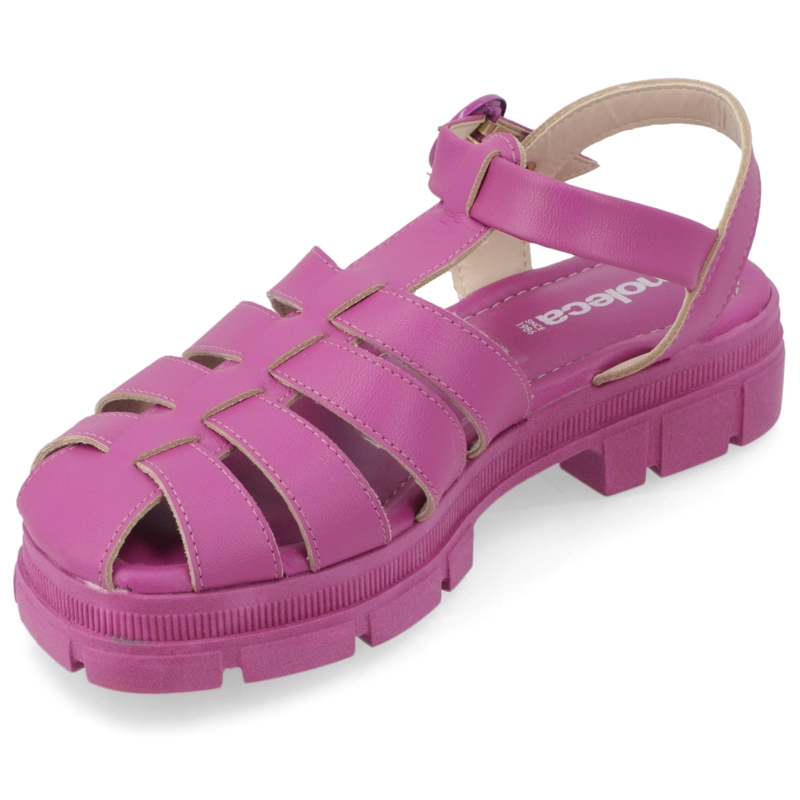 SANDALIA PLANA MUJER MOLECA MORADO - 3