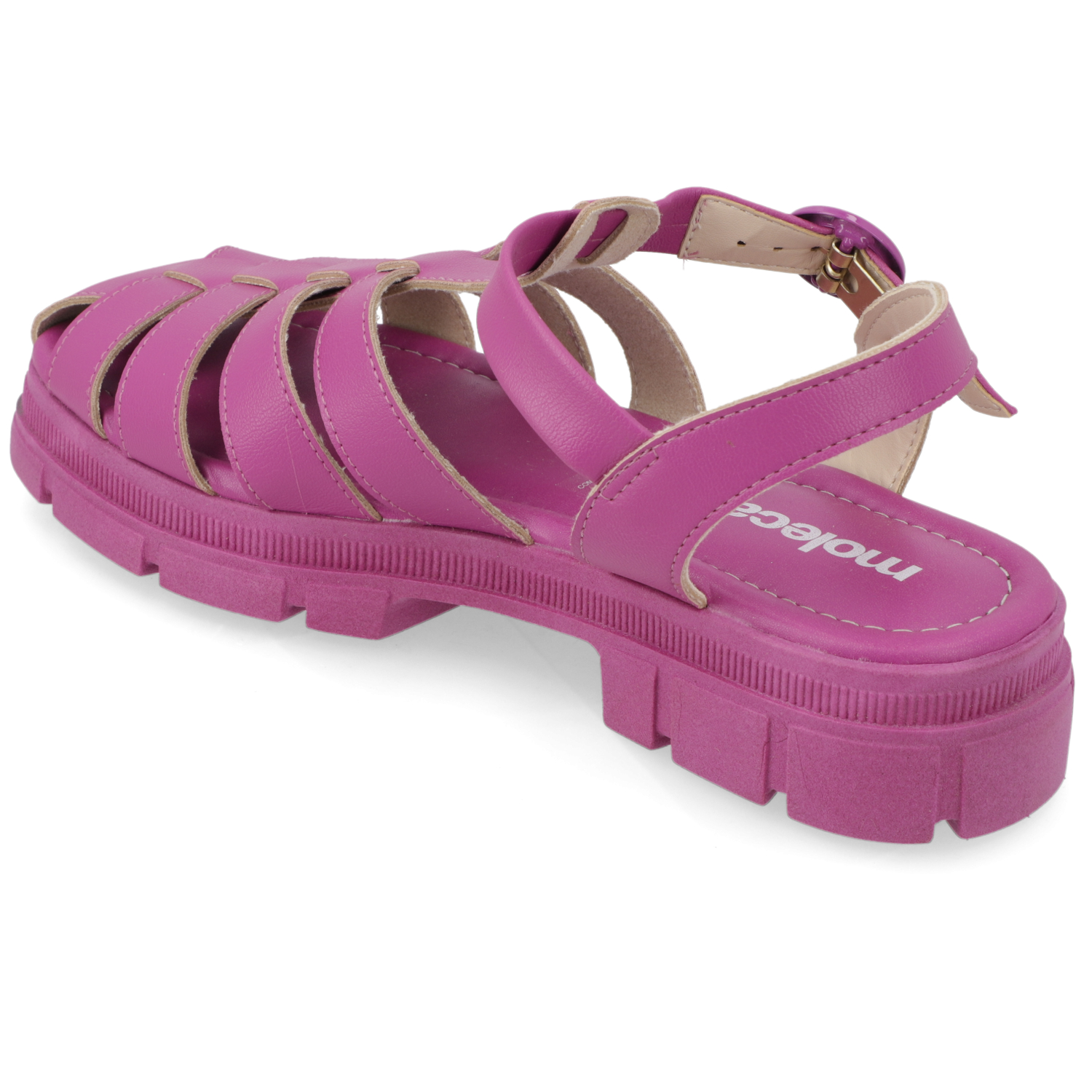 SANDALIA PLANA MUJER MOLECA MORADO - 4
