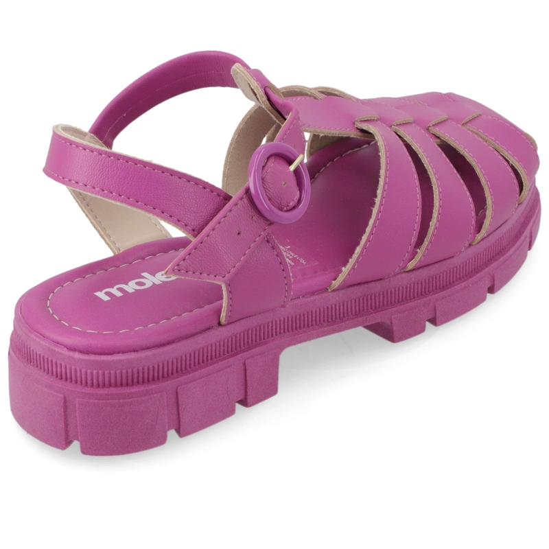 SANDALIA PLANA MUJER MOLECA MORADO - 5