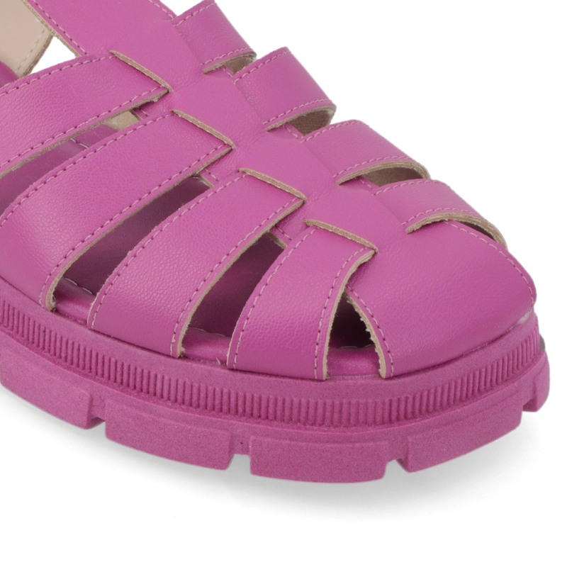 SANDALIA PLANA MUJER MOLECA MORADO - 6