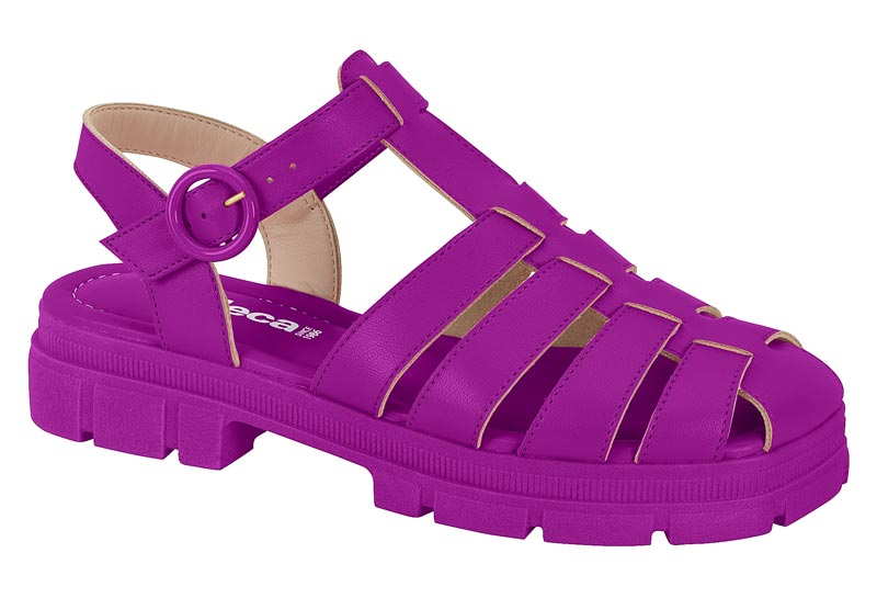 SANDALIA PLANA MUJER MOLECA MORADO - 7