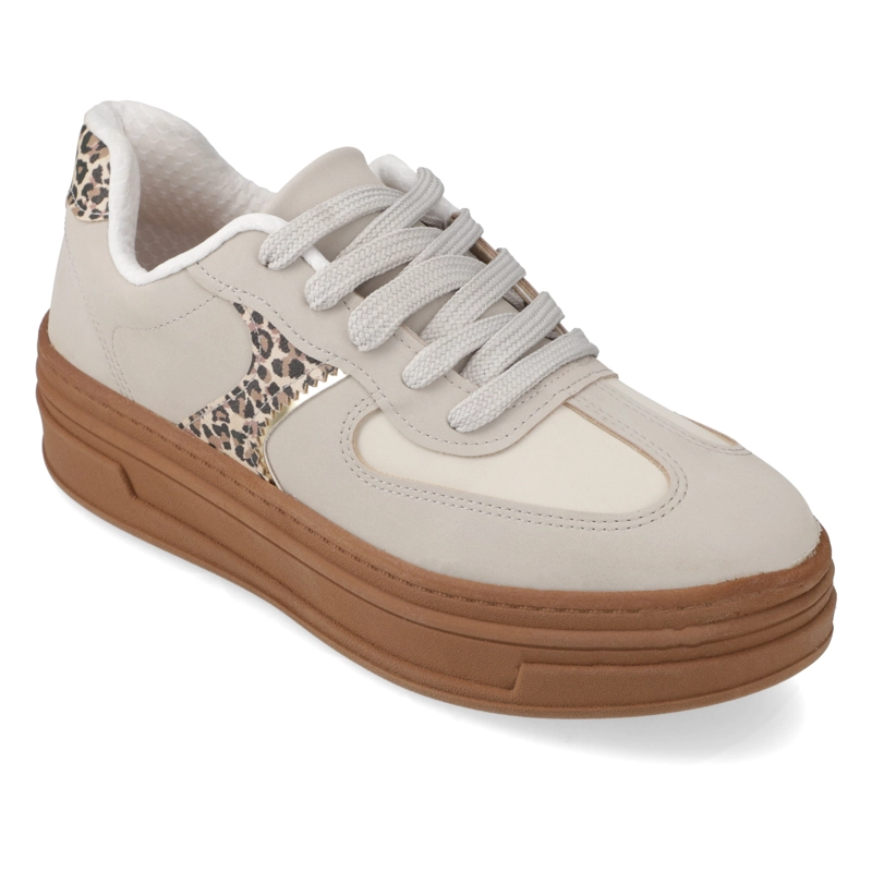 ZAPATILLAS CASUALES GRIS ANIMAL PRINT BEIRA RIO - 1