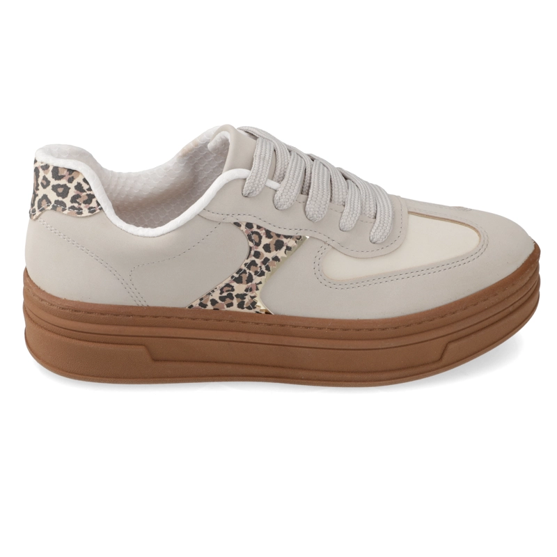 ZAPATILLAS CASUALES GRIS ANIMAL PRINT BEIRA RIO - 2
