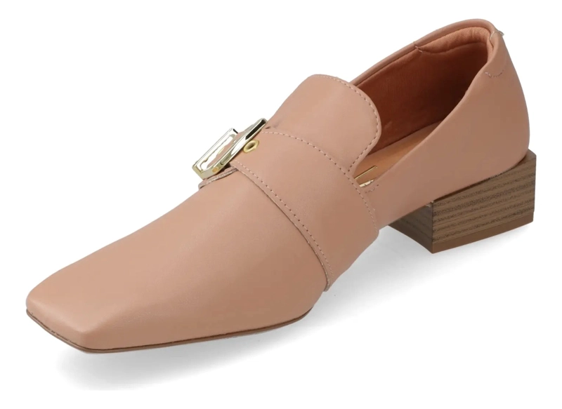 MOCASINES NUDE CON DETALLE DE HEBILLA VIZZANO - 3