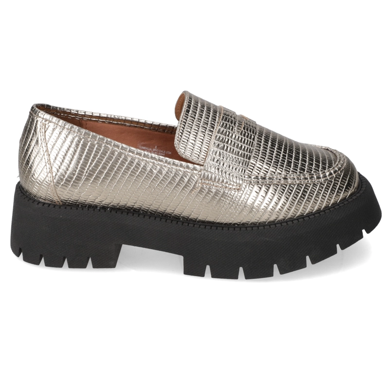 MOCASIN MUJER VIZZANO METALIZADOS DORADO - 2