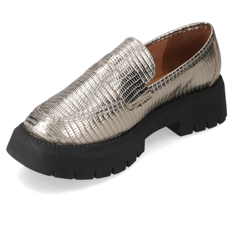 MOCASIN MUJER VIZZANO METALIZADOS DORADO - 3